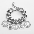 Vintage embossed pendants generous all-match jewelry personality exaggerated geometric punk bracelet women